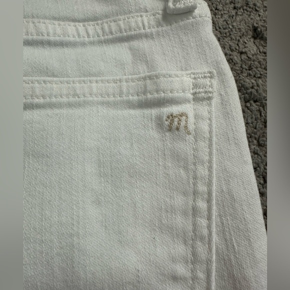 Madewell Petite Kick Out Crop Jeans in Pure White Size 24 Petite - Picture 9 of 9